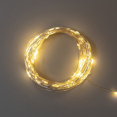 Гирлянда Роса NEON-NIGHT 303-256 10м, теплый белый, 100LED, IP44, 3хАА, пульт