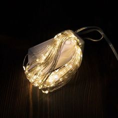 Новогодняя гирлянда Merry Christmas леска 200LED роса тёплый белый 8 режимов 20м 9332