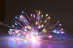 Новогодняя гирлянда Merry Christmas 15003 леска 100LED роса разноцветная 2 режима 10м 3хАА
