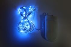 Новогодняя гирлянда Merry Christmas 15005 линейная леска 20LED роса синяя 2м