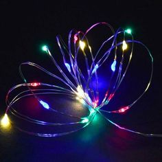 Новогодняя гирлянда Merry Christmas леска 20LED роса разноцветная 2м 9340