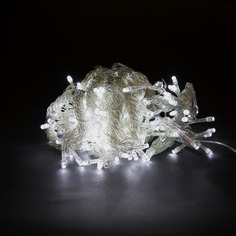 Новогодняя гирлянда Merry Christmas штора 200 LED белый 2мх2м 6362