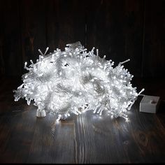 Новогодняя гирлянда Merry Christmas штора 3000 LED белый 3мх3м 8520