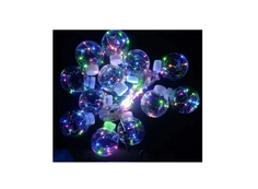 Новогодняя гирлянда Merry Christmas бахрома 10LED с большими шарами 3 м разноцветный