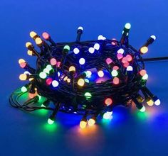 Новогодняя гирлянда Merry Christmas линейная 100L V8 разноцветная матовая 10м 15060