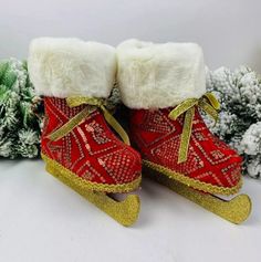 Фигурка новогодняя Merry Christmas 16862-1 1шт Коньки