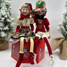 Фигурка новогодняя Merry Christmas 16919 1 шт эльфы