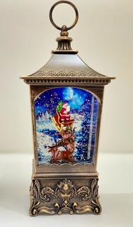Новогодний светильник-фонарь LED Дед Мороз с оленями Ceimar CMR 223-615 220Вт белый теплый