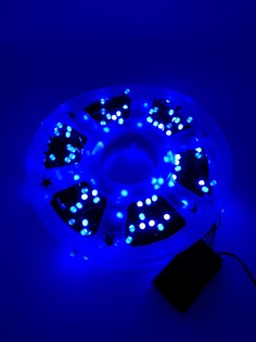 Гирлянда новогодняя NoBrand 77669R500C катушка 500 LED 30 метров синий