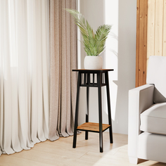 Подставка для цветов ММ Фрейя, Дуб Вотан, Подставка-для-цветов-Фрейя-320х320х780-9005-ДВ Make Mebel