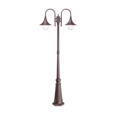 Светильник уличный Столб Ideal Lux Cima PT H216 макс.2x60Вт Е27 IP43 230В Кофе 246840