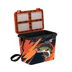Рыболовный ящик зимний Helios Pike, 19 л, односекционный, оранжевый