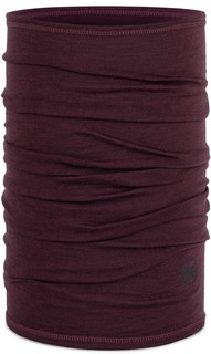 Шерстяной шарф-труба Buff Merino Lightweight Solid Garnet