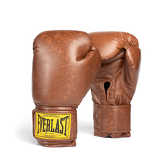 Перчатки боксерские EVERLAST 1910 Classic PU, 16oz, коричневый