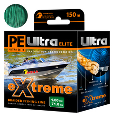 Плетеный Шнур Для Рыбалки Aqua Pe Ultra Extreme 1,00mm (Цвет Зеленый) 150m
