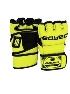 Перчатки для MMA BoyBo Fluo кожзам зелёные р. XS