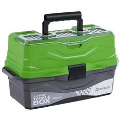 Ящик для снастей Tackle Box NISUS трёхполочный, цвет зелёный