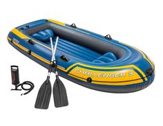 надувная лодка intex трехместная challenger-3 (set), 295х137х43 см, арт. 68370NP, Интекс No Brand