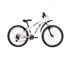 Велосипед NOVATRACK 24" BATTLER сталь 12 белый 2023 6 скор.TZ500 TS-38 SG-6S V-brake