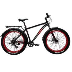 Велосипед Tech Team FLEX 26 disc, 2023, рама 19, черный-красный