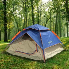 Палатка 3х-местная 210х210х140 см 2 слоя 1 комн с москитной сеткой Green Days GJH-138А-1