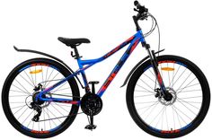 Велосипед Stels Navigator 710 MD 27.5 2022 синий/чёрный/красный