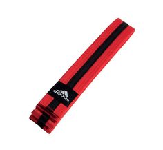 Пояс для единоборств Striped Belt красно-черный (длина 240 см) Adidas
