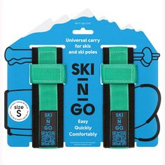 Приспособление Для Переноски Лыж И Лыжных Палок Ski-N-Go Green 40-59 S