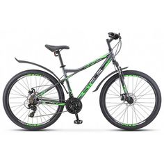 Велосипед STELS Navigator 710 2020 18" антрацитовый/зеленый/черный