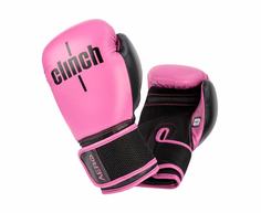 Перчатки боксерские Clinch Aero 2.0 розово-черные вес 8 унций