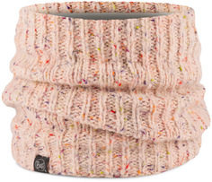 Вязаный шарф-труба с флисом Buff Neckwarmer Knitted Fleece Kim Pale Pink