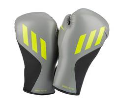 Перчатки боксерские Speed Tilt 150 серо-черные (вес 16 унций) Adidas