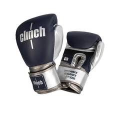 Перчатки боксерские Clinch Prime 2.0 темносине-серебристые (вес 16 унций)