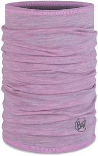 Тонкий шерстяной шарф-труба детский Buff Merino Lightweight Solid Pansy