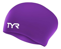 Шапочка для плавания TYR Long Hair Wrinkle-Free Silicone Cap 510 purple