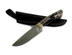 Нож Ворсма Верный, кованая Х12МФ, цельнометаллический, акрил, карельская береза