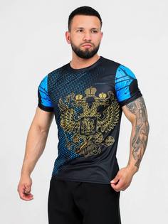 Футболка спортивная мужская BARRACUDA BLUE RUSSIA GRAPPLING XXL