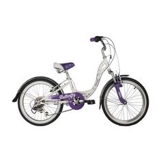 Велосипед для подростков NOVATRACK 20SH6V.BUTTERFLY.VL22 белый-фиолет