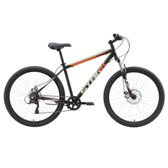 Велосипед Stark23 Respect 27.1 D Microshift черный/оранжевый/серый 16"