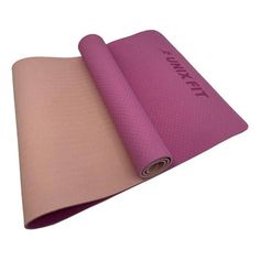 Коврик для йоги и фитнеса UNIXFIT 1800 х 610 х 8 мм. двуцветный нескользящий розовый