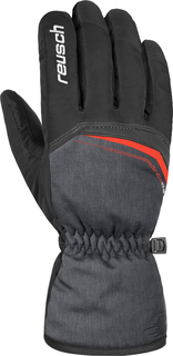 Перчатки горнолыжные REUSCH Snow King Black/Black Melange/Fire Red (inch (дюйм):9)