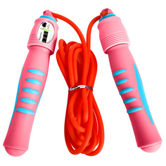 Скакалка SPORTEX со счетчиком 2,8 м. розовый