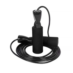 Скакалка SPORTEX ПВХ с подшипником 3,05 м черный