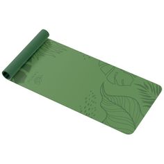 Sangh Коврик для йоги Tropics, 183 х 61 х 0.6 см, цвет зелёный