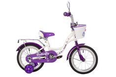 Велосипед 14 детский Novatrack Butterfly (2023) количество скоростей 1 рама сталь 9 фиолет