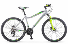 Велосипед 26 горный STELS Miss 5000 MD (2021) количество скоростей 21 рама сталь 18 серебр