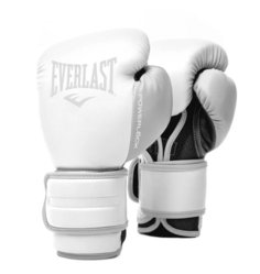 Перчатки тренировочные Everlast Powerlock PU 2 12oz белые, 1 пара