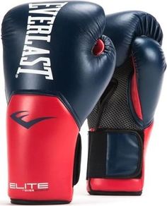 Перчатки тренировочные Everlast Elite ProStyle 12oz сине-красные, 1 пара