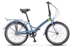 Велосипед STELS Pilot 770 2019 14" серый/зеленый