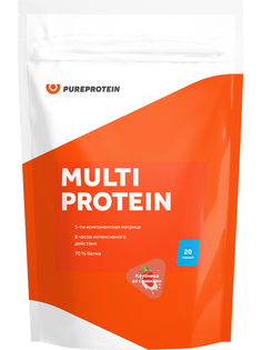 Протеин PureProtein Multi Protein, 600 г, клубника со сливками
